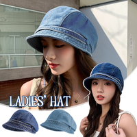 2025 Summer Denim Fisherman Hat Wide Brim Breathable Women Foldable Sunshade Visors Cap Outdoor Sports Bucket Panama Cap