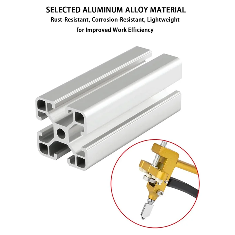 B84B-Heavy-Duty 3-In-1 Glass & Tile Cutter With Premium Alloy Cutting Wheel And Rubber Pad For Safety