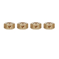 4PCS Brass 12mm Hex Wheel Hub Adapter for YK4102 YK4103 YK4082 YK6101 YiKong RC Crawler Car Upgrade Parts_Y99A