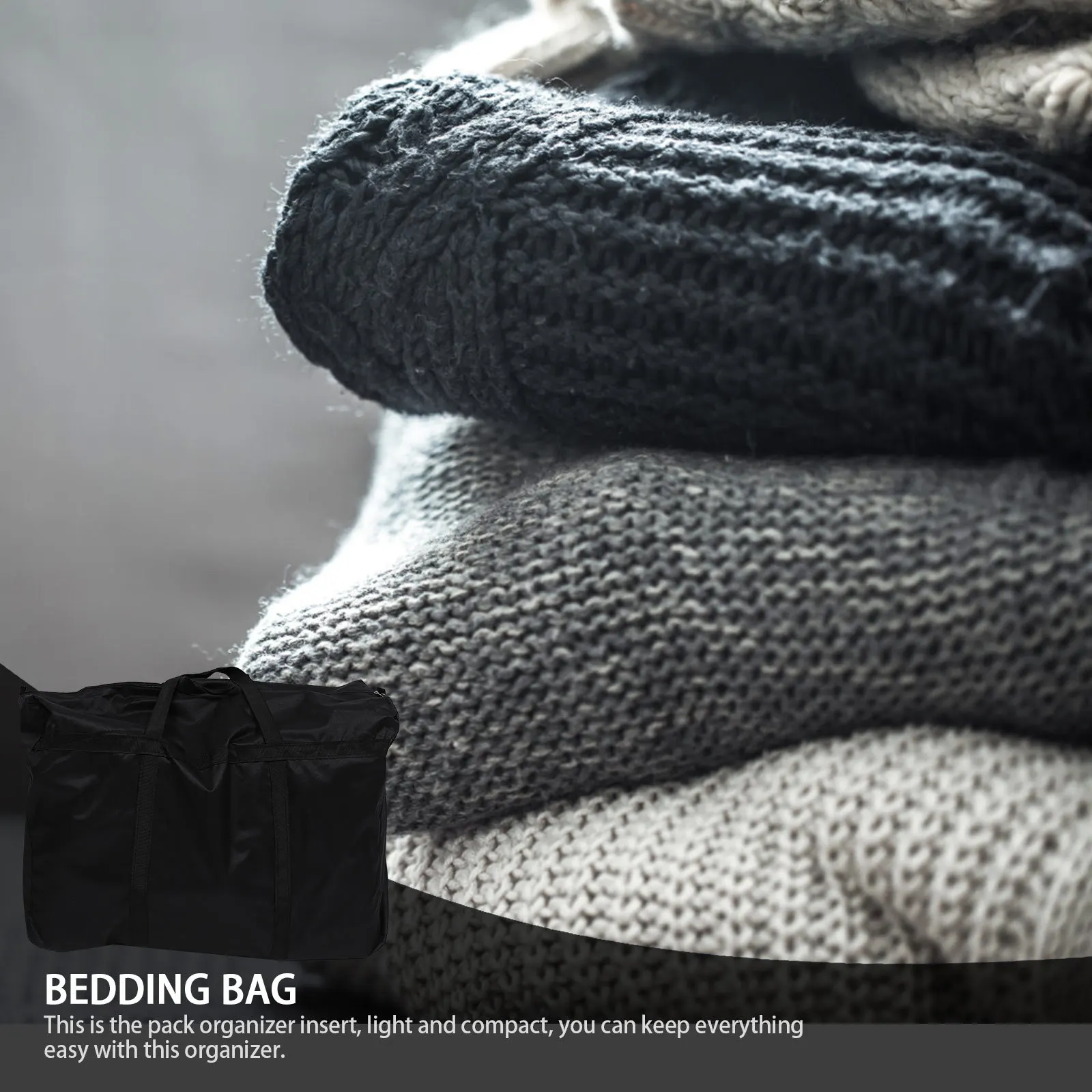 

Oxford Cloth Storage Bag Waterproof Large Capacity Quilt Organizer Bedding Handbag Housewarming Gift Bedding Bag