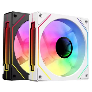 PRISM4 Pro Argb -Fan 120mm PC Case Fan Kit 4Pin PWM CPU -Kühllagger 3Pin 5V RGB 12 cm Computerfan für Spiele 8 Hauptverkaufsschrankmaschine mit 3 Fans - №3
