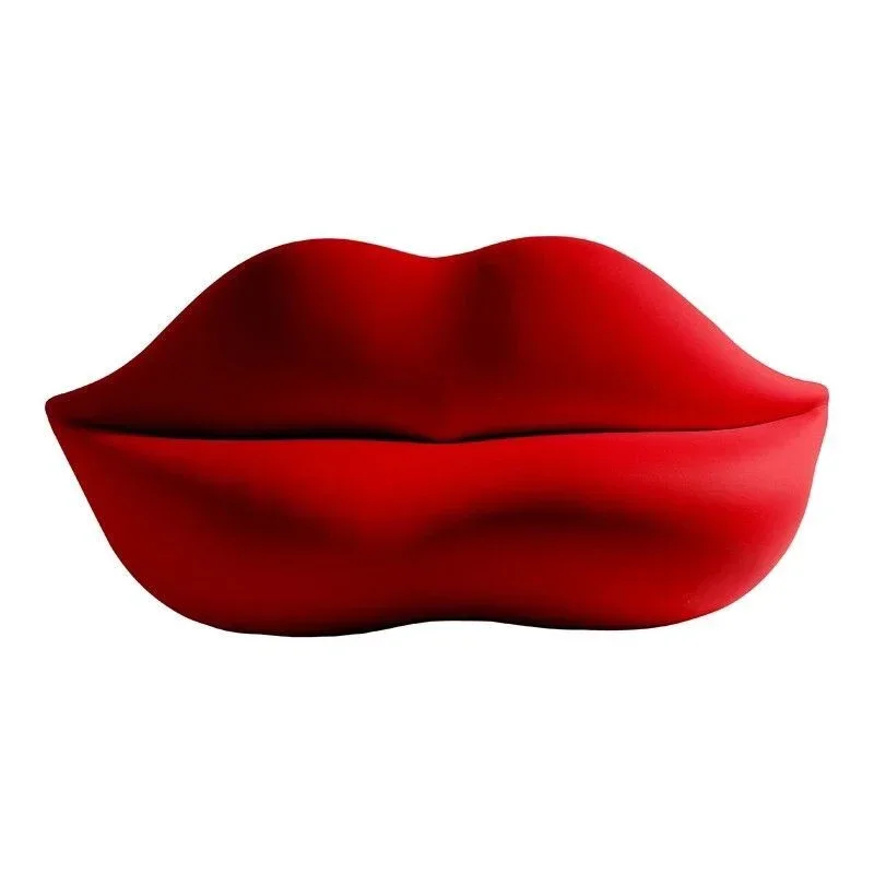 Fashion Creative Red Lips Simple Leisure Bedroom Popular Lazy Fabric Sofa