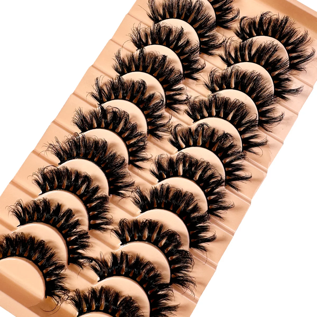 الرموش المنك جلدة 5D رقيق نظرة طبيعية الرموش الصناعية Wispy كامل رموش 8D 20 مللي متر طويلة D حليقة قطاع الرموش حزمة 10 أزواج