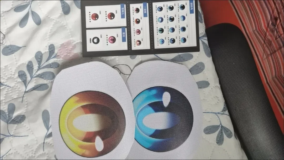 عيون Fursuit المطبوعة لقناع Kigurumi Base Mask Kemono Fursuit Mask Cosplay