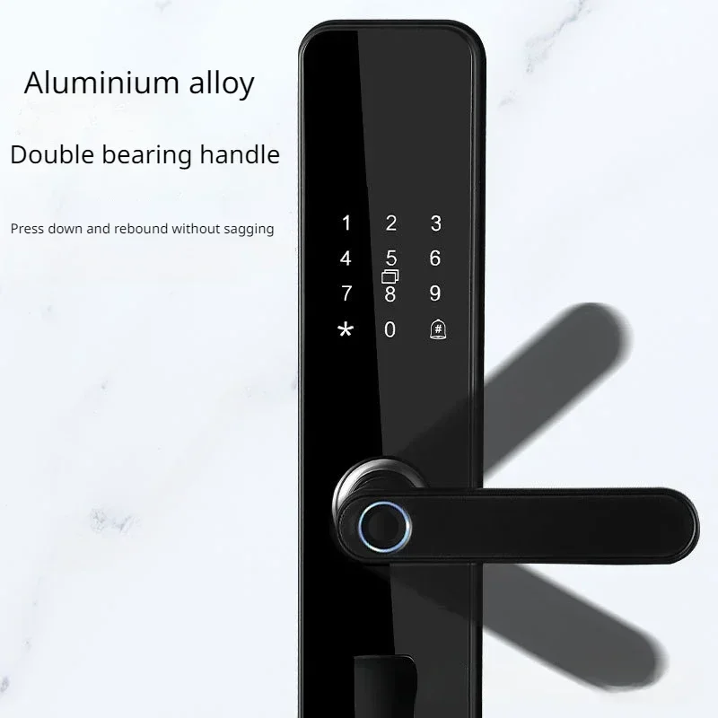 Imagem -04 - Smart Fingerprint Electronic Door Lock Biométrico ic Card Senha Desbloqueio com Chave Usb Emergency Charge