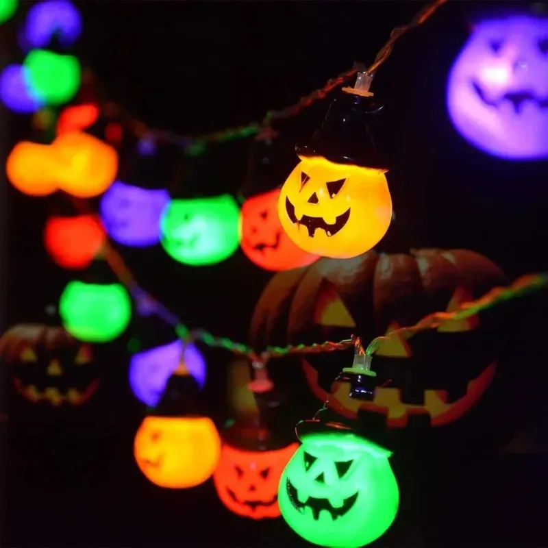 Pumpkin String Light Solar Multicolor Garden Decor Lawn Park Villa Courtyard Landscape Decor for Outdoor Garden Yard Street Path