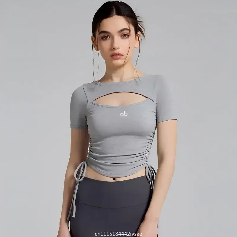 NEW Women's Mesh Yoga Shirt Better Me Sexy Short Sleeve T-Shirt Sport Top Blouse Cover Up Quick Dry Gym Clothes Running Fitness