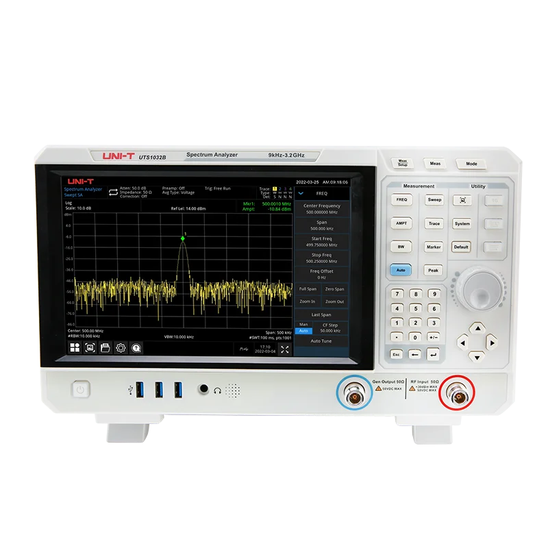 

UNI-T UTS1032B Handheld Spectrum Analyzer 9kHz~3.2G Hz Spectrum Analyzer 1Hz-1MHz Resolution