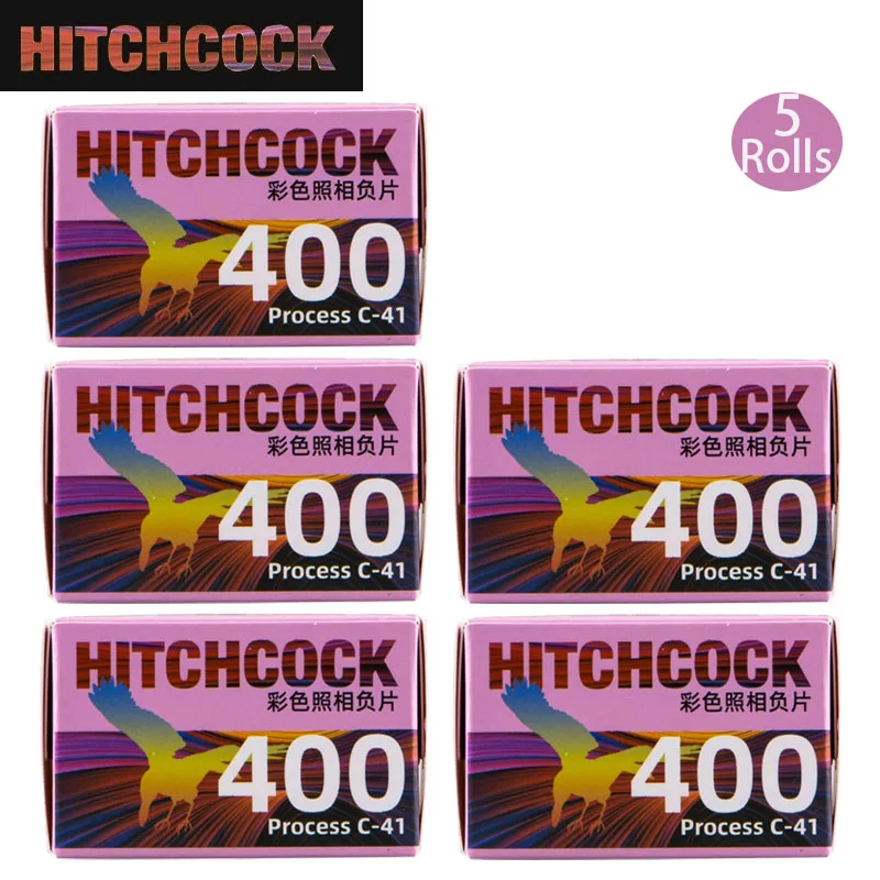 HITCHCOCK 400D Film 1-10 Rolls 35mm Film 135 Color Film Negative 36Exp Per Roll ISO400 ECN2 Daylight 35mm Film