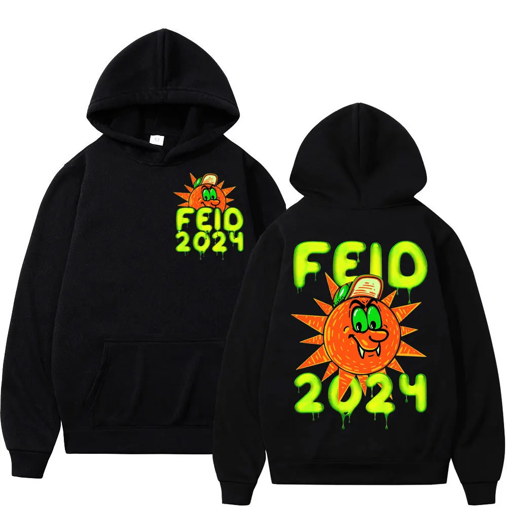 

Rapper Feid FerxxoCalipsis Tour 2024 Print Hoodies Fashion Hip Hop Rap Sweatshirts Men Women Casual Long Sleeve Loose Pullovers