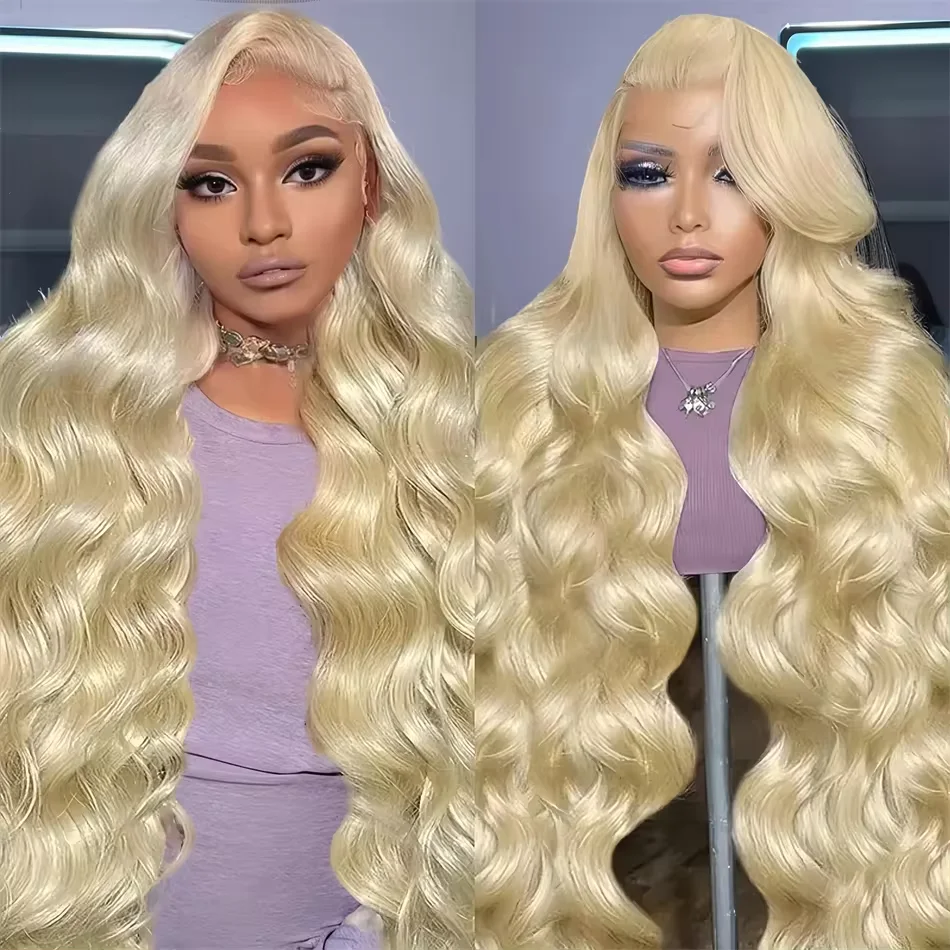 Blonde 613 Body Wave Lace Front Wigs 13x4 13x6 HD Transparent Lace Wig Lace Frontal Wigs For Women 200% Pre Plucked Remy Wig