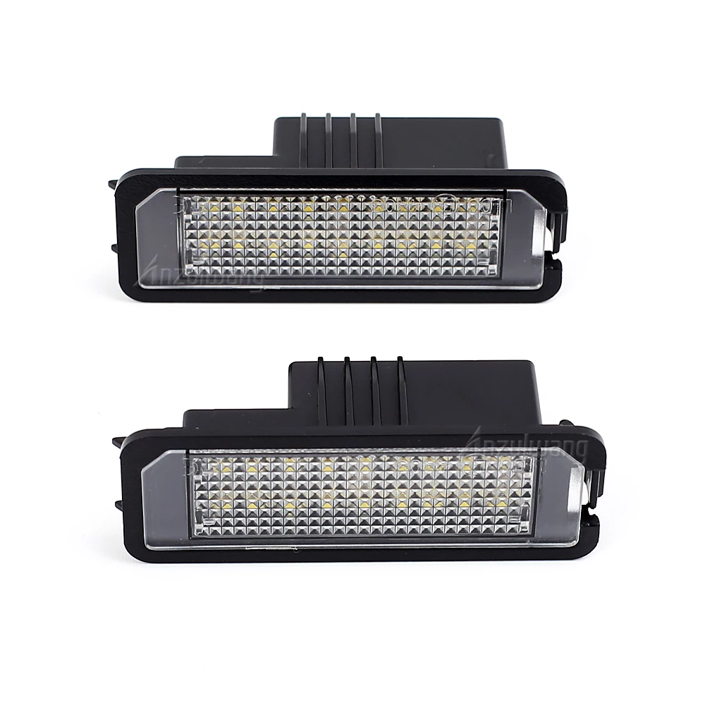 Lámparas LED para matrícula, 2 uds., para nuevo Beetle CC Eos Golf/ GTI MK4 MK5 MK6 Lupo Passat Polo Scirocco Phaeton Rabbit