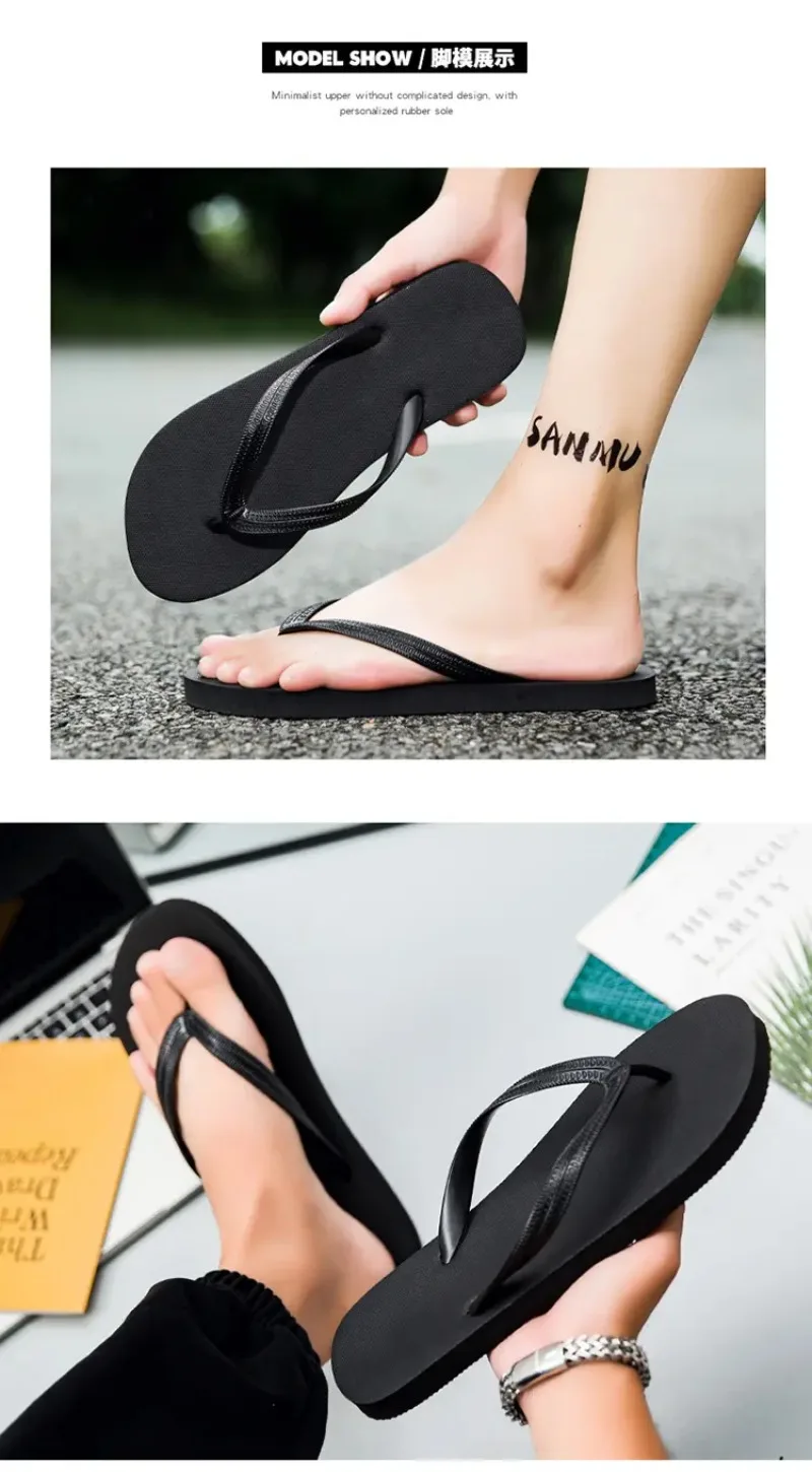 2025 neue Flip-Flops Hausschuhe Männer und Frauen Sommer Anti-skid Outdoor Korea Casual Licht Strand Sandalen Haushalts Slipper größe 36-47 – Detail 5