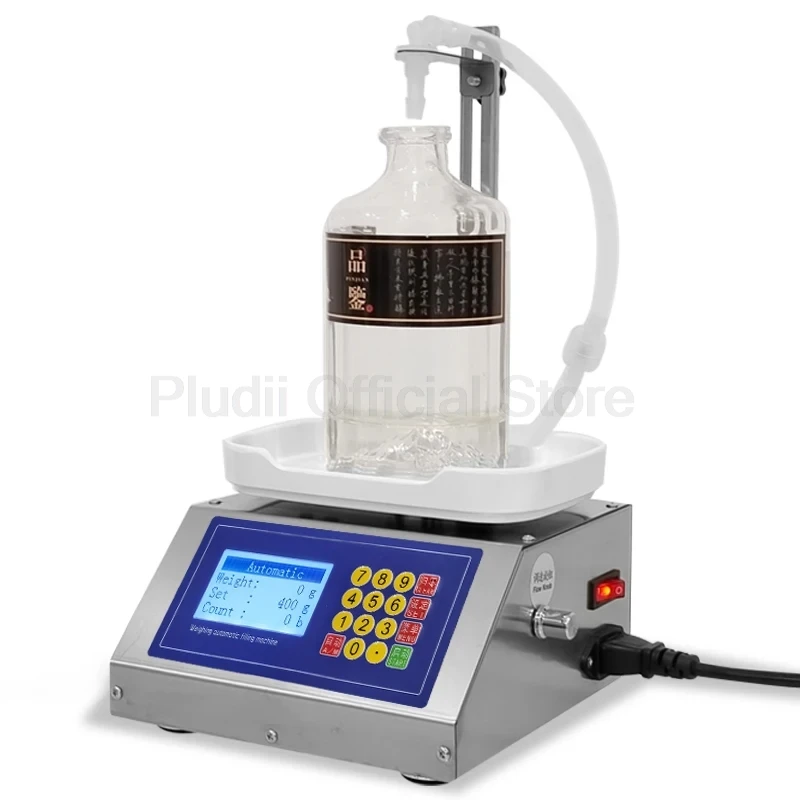 Automatic Quantitative Weighing Diaphragm Pump 10ml-3000ml Filling Machine Electronic Scale Liquid Filler Oil Water Juice Wine