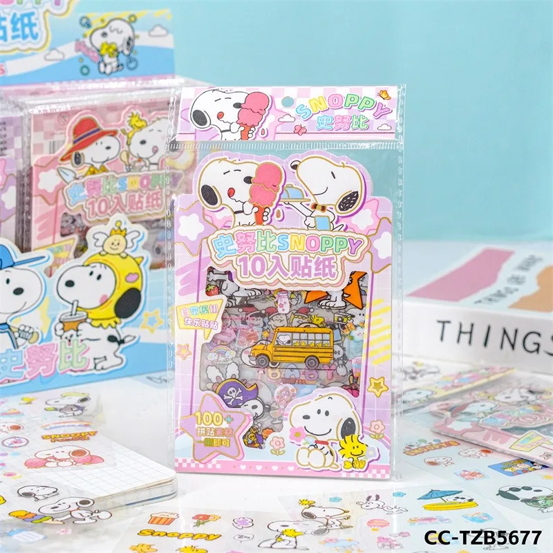 جديد سنوبيس ملصقات بنين فتاة لطيف الكرتون متعة ملصق مجموعات الحيوانات الأليفة طالب مخطط ملصقات الأطفال تزيين اللعب هدية عيد ميلاد