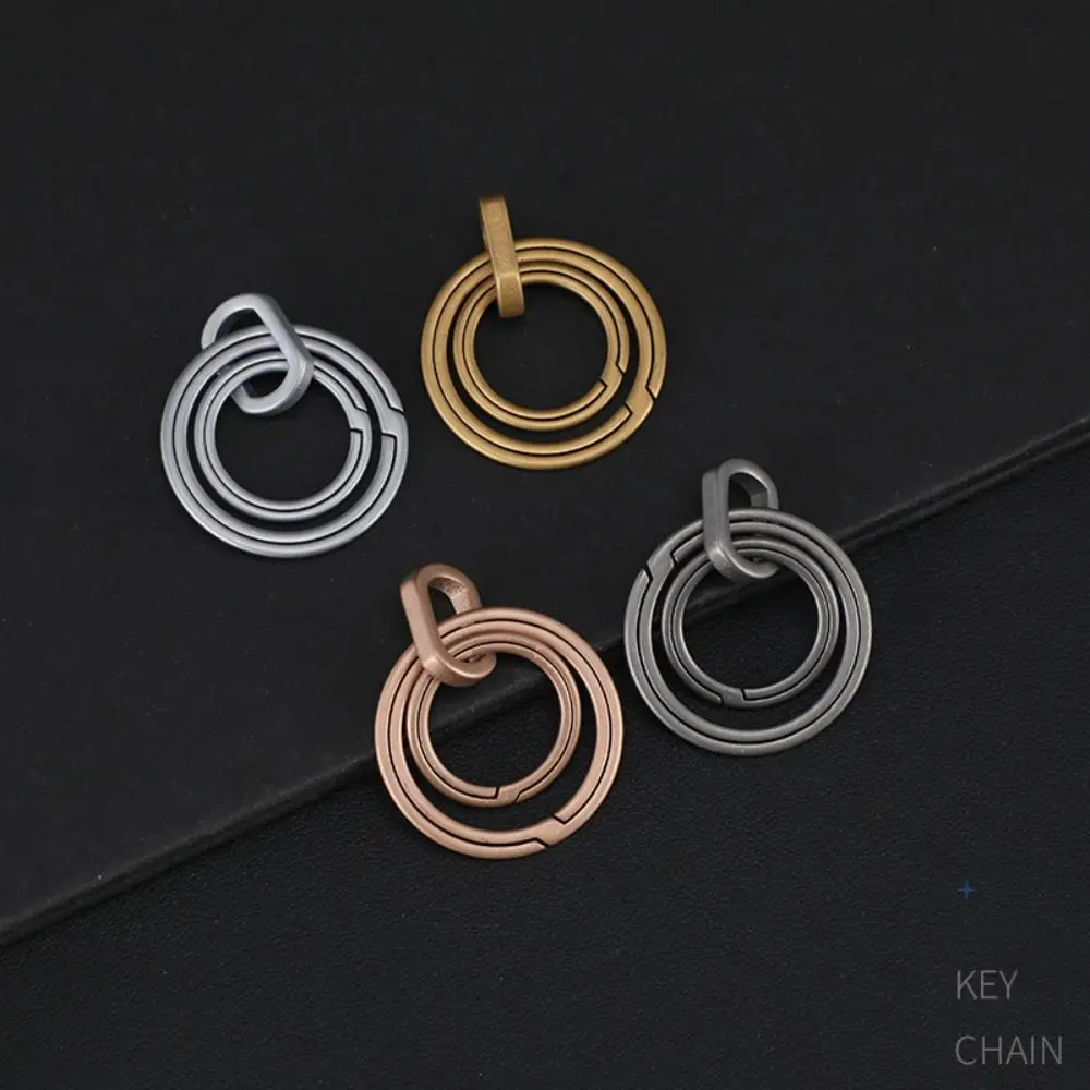 New Real Key Rings Titanium Alloy Super Lightweight Titanium Alloy KeyRings Pendant Male Creativity Gift