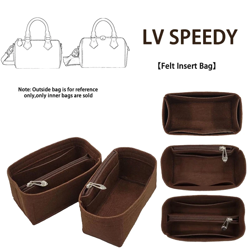 EverToner Felt Inner  for LV SPEEDY/SPEEDY BANDOULIÈRE 20  Storage Inner Lining Bag Support Cosmetic Storage Bag