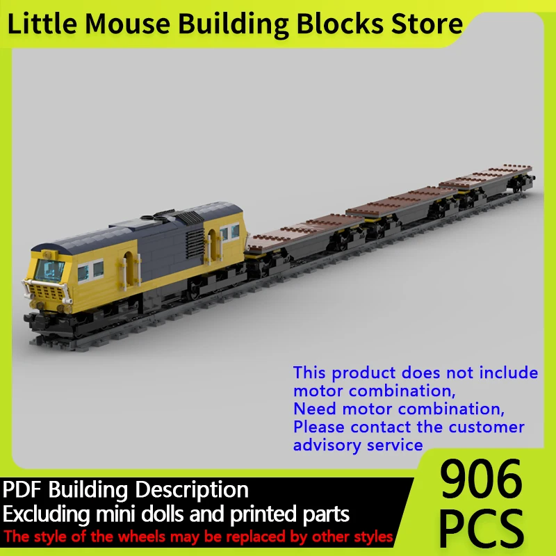 

Модель городского автомобиля MOC, строительные кирпичи, BR-класс 66, дизельный грузовой поезд, модульная технология, детские праздничные подарки, сборка игрушек, костюм