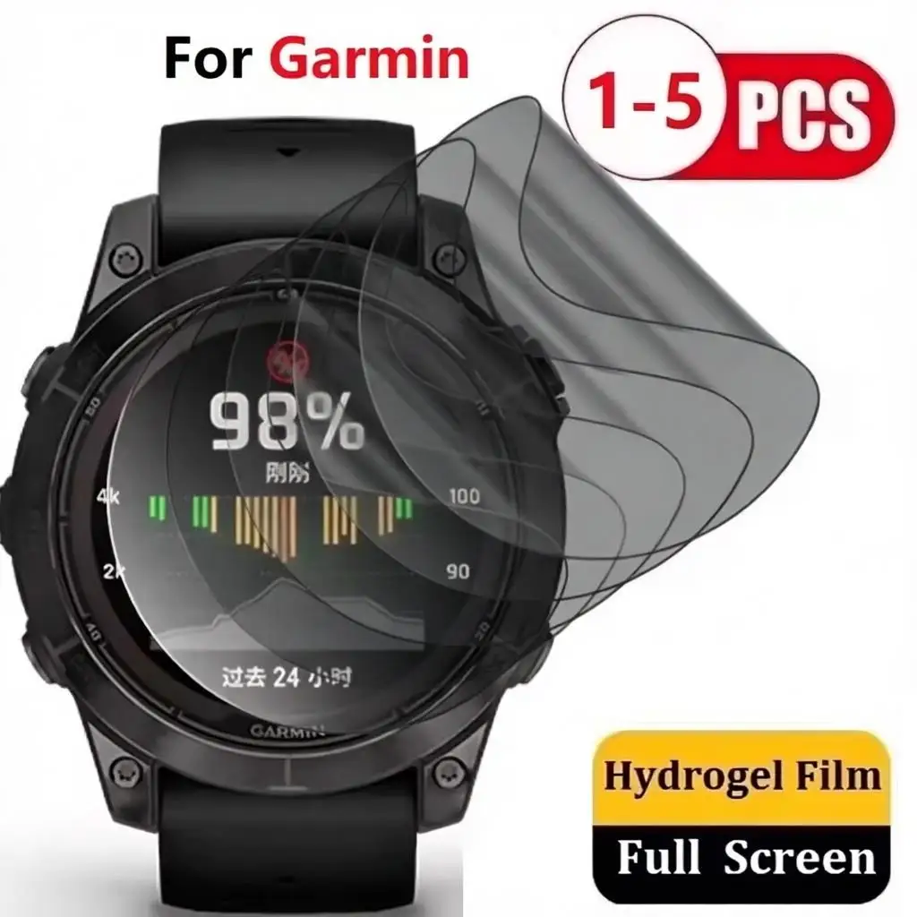 1-5Pcs Privacy Hydrogel Film For Garmin Forerunner 965 955 945 935 735XT 165 265 255 265S 255S Not Glass Watch Screen Protector