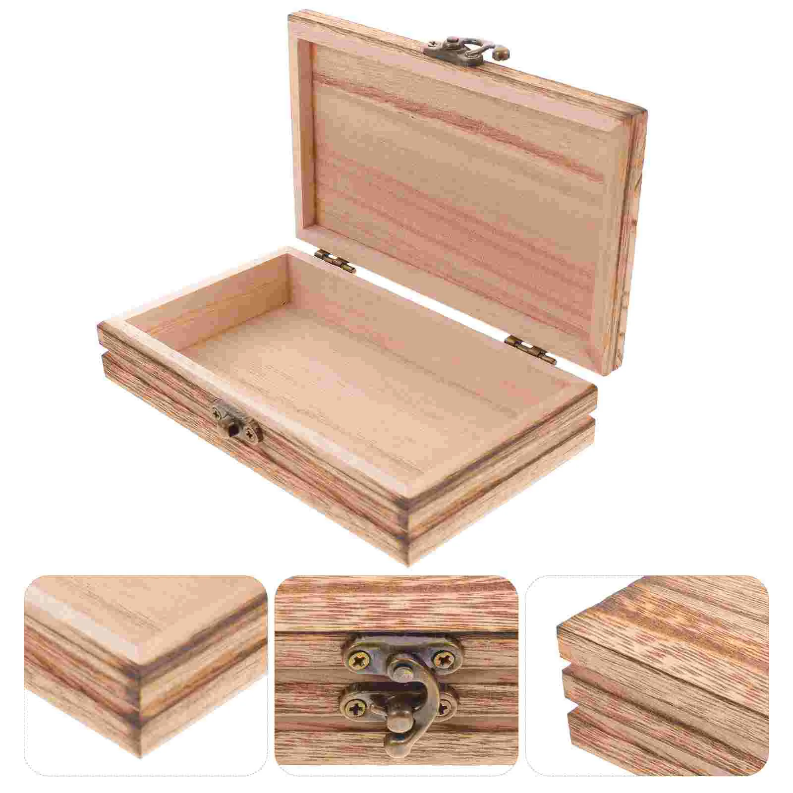 

Organizer Wood Box With Lid Storage Box With Lid Wooden Storage Box For Crafts Jewelry Organizer Wooden Storage Case Trinket Box