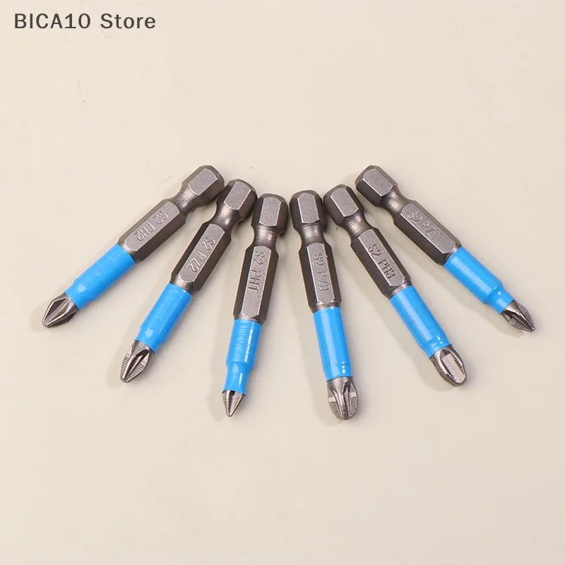 6/12Pcs Hexagonal Handle Anti Skid Electric Screwdriver Woodworking Cross Screwdriver Tool Set PH1 PH2 PH3 PZ1 PZ2 PZ3
