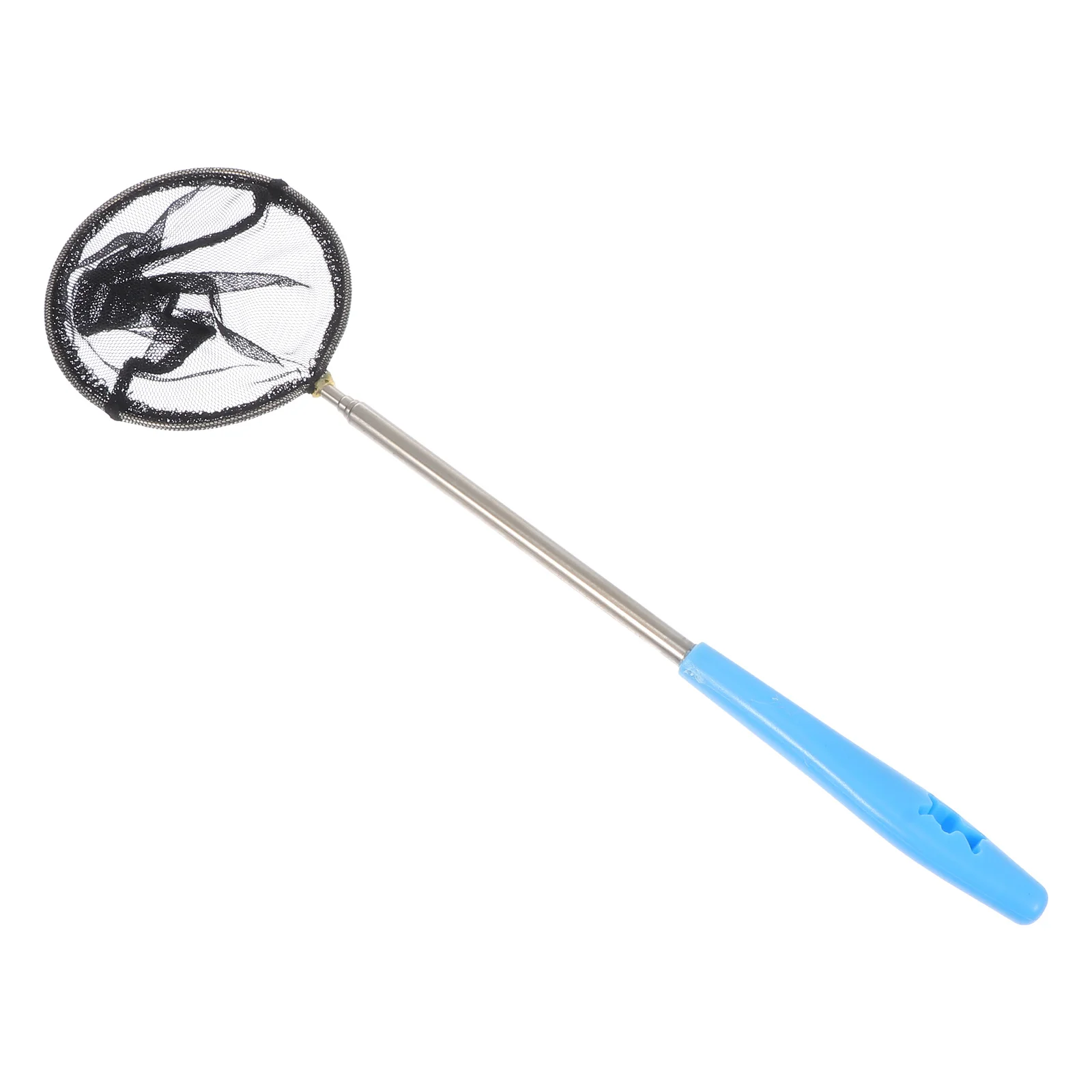 1 قطعة شبكة الروبيان تلسكوبي قابلة للتمديد شبكة أرضية الأسماك المحمولة المدمجة غرامة شبكة لصيد السمك الإصدار أداة معالجة الصيد