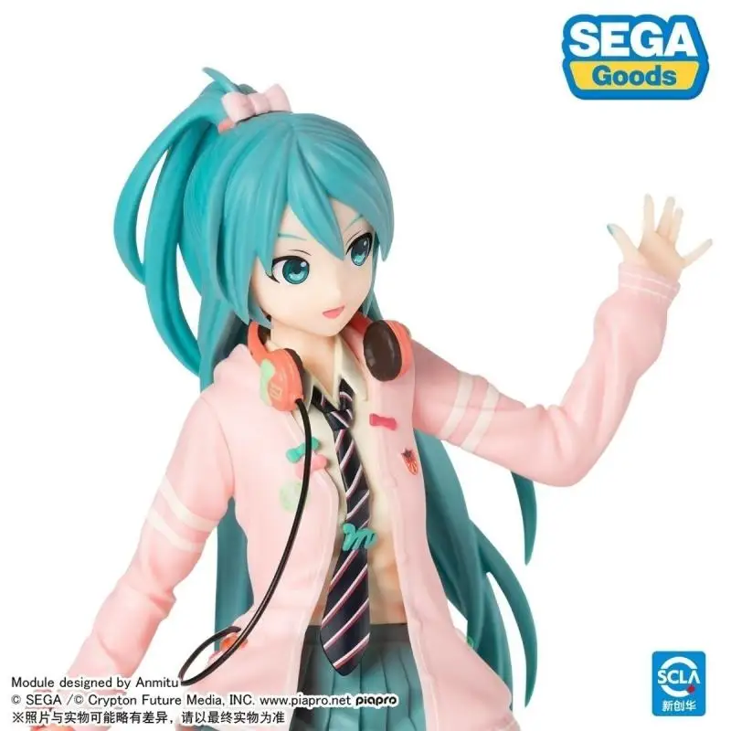In Stock Genuine Sega Spm Hatsune Miku Diva Ft Ribbon Girl Single Ponytail Figure Toy New and Unopened Desktop Ornament Model