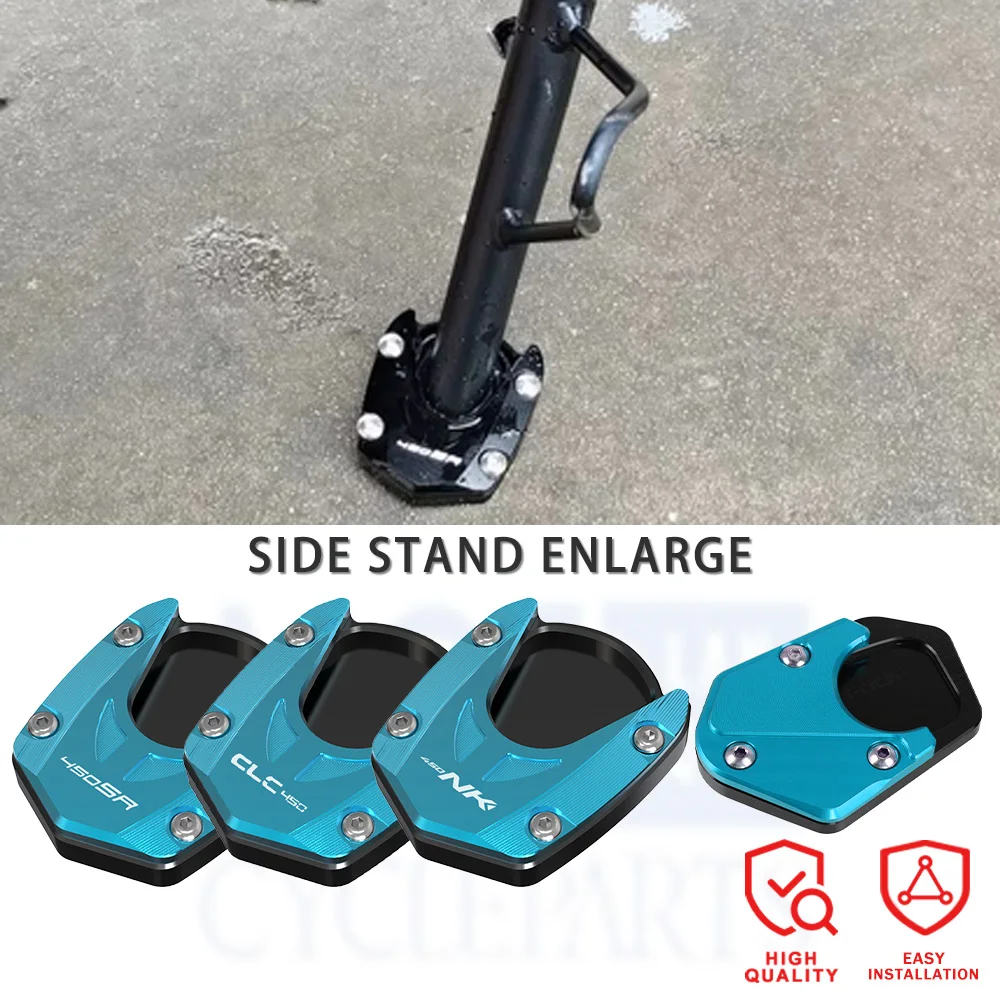 2023 2024 2025 FOR CFMOTO 450SR 450SS 450NK 450 SR SS NK Side Stand Enlarger Sled Sidestand Kickstand Foot Pads Motorcycle Parts