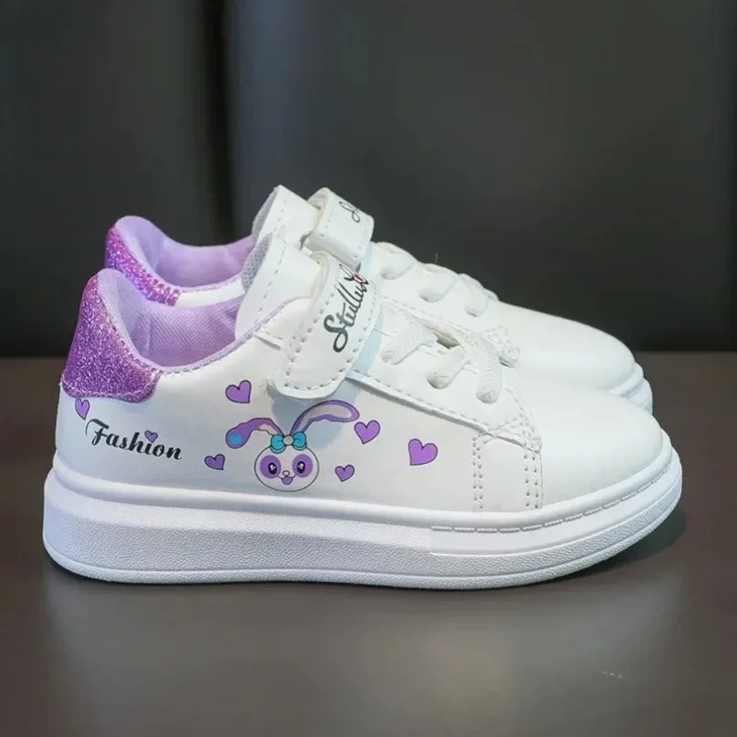

Туфли Tenis Girl на толстой подошве для мальчиков и девочек, Нескользящие, однотонные, StellaLou, детская спортивная обувь, высокий рост, белые, 26-37