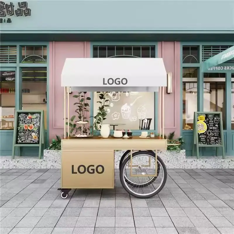 European mobile stall car Night market stall car Supermarket promotion  Mobile market snacks Outdoor display stand Float