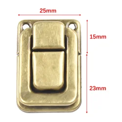 10PCS Antique Lock Metal Hasps Latch Jewelry Box Decorative Padlock Vintage Wooden Box Latch Buckle Cabinet Furniture Hardware