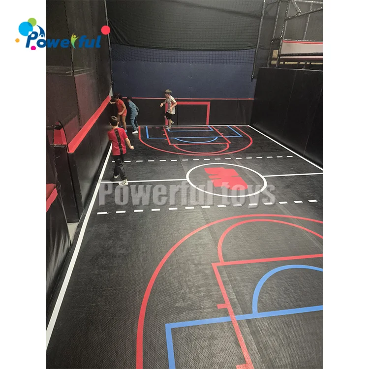 Indoor Trampoline Park Inflatable air Track Football Field Basketball Court Soccer Air-filled Sport air Track Basketball Court