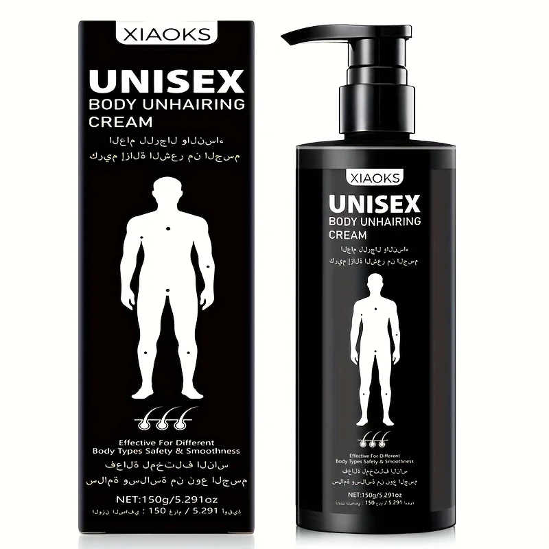 2 bottles - XIAOKS whole body hair removal cream, 150g each, fast and painless, leaving no traces, moisturizing and cleansing, cleansing with just one swipe, one bottle is long-lasting and dry, suitable for use under the armpits of men and women all over - view 8
