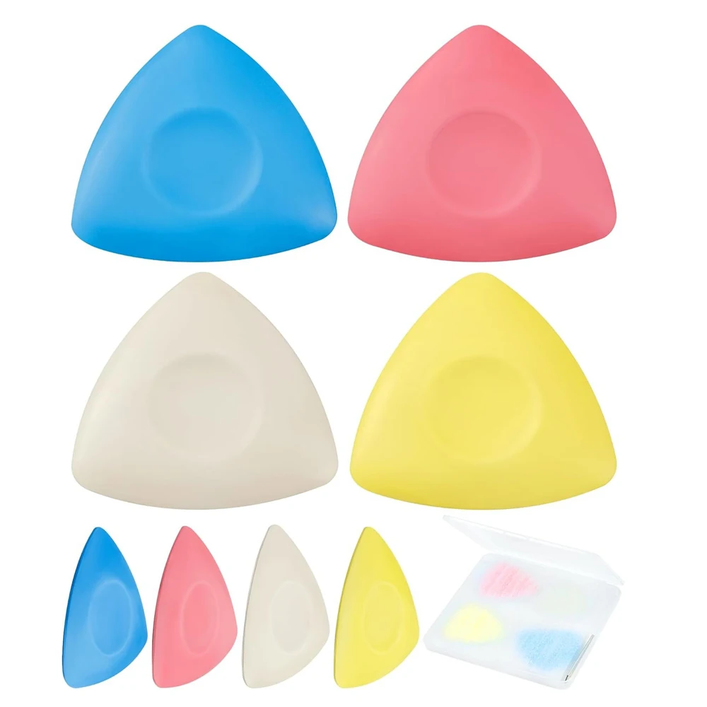 

4PCS Tailor's Chalk for Fabric Professional Sewing Chalk Pencil Triangle Fabric Chalk Markers for Sewing Marking Tracing Tools