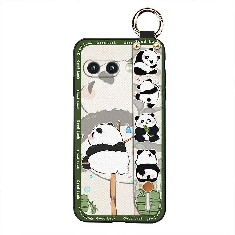 حافظة هاتف مضادة للغبار ومقاومة للماء لهاتف Google Pixel9A من السيليكون مع حزام معصم مضاد للخبط ومقاوم للأوساخ ومقاوم للصدمات