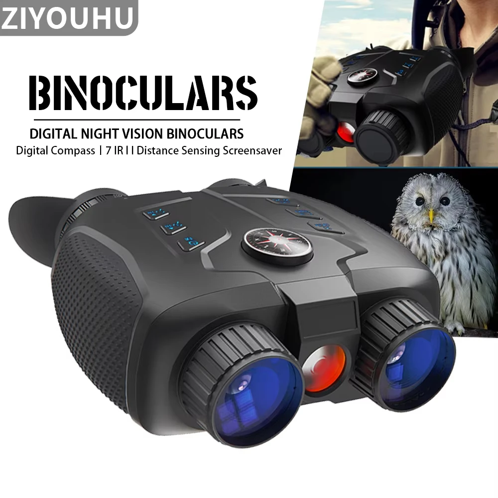 

ZIYOUHU VRNV331 Naked Eye Hunting Digital Binocular Night Vision Dual Eyepiece Large Viewing Helmet HD 1080P Video Camera