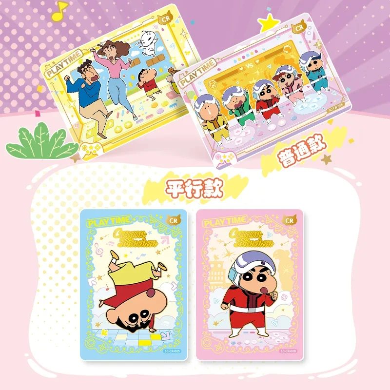 In Stock KAYOU Genuine Crayon Shin-chan Card Whole Box Collectible Card Party Bag Series Animation Peripheral Collection Cards