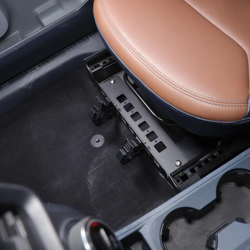 

For Ford Maverick 2022-2025 Carbon Steel Black Car Under Seat Flashlight Holder Bracket Interior Car Accessories