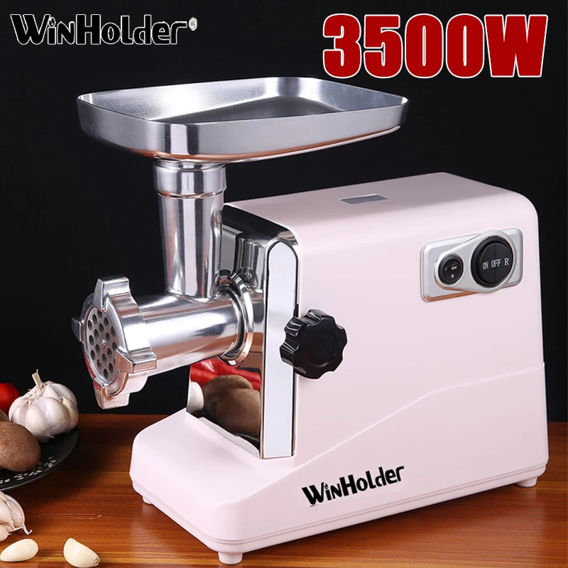 Winholder 3500W Grinder Machine For Kitchen Multifunctional Electric Grinder Food Crusher Sausage Maker Food Grinding Machine