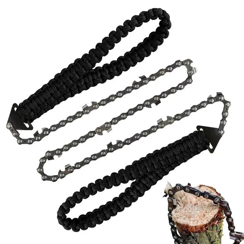 

Manual Chainsaw Portable Hiking Hand Tool Anti-Slip Multi-Functional 11-Tooth Chainsaw For Gardening Camping Landscaping