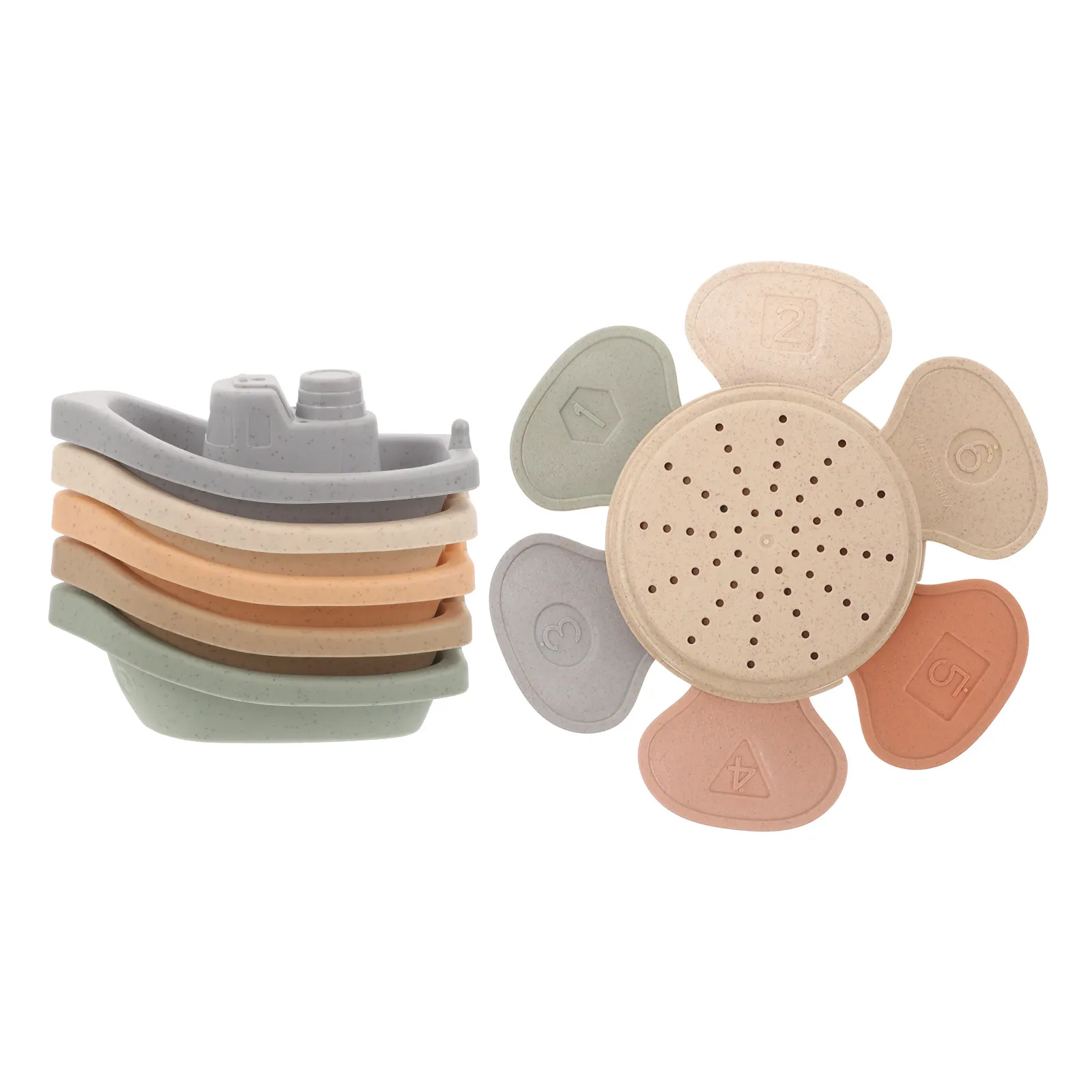 Toddler Bath Toys Stackable Nesting Cups Building and Sorting Toy for Water Play Early Learning