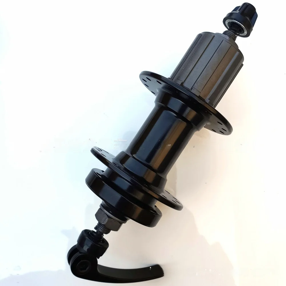 Cassette Hub for For mountain Bikes Aluminum Alloy 32H or 36H Compatibility Black Flower Drum Hub Dimensions 20x8x8cm