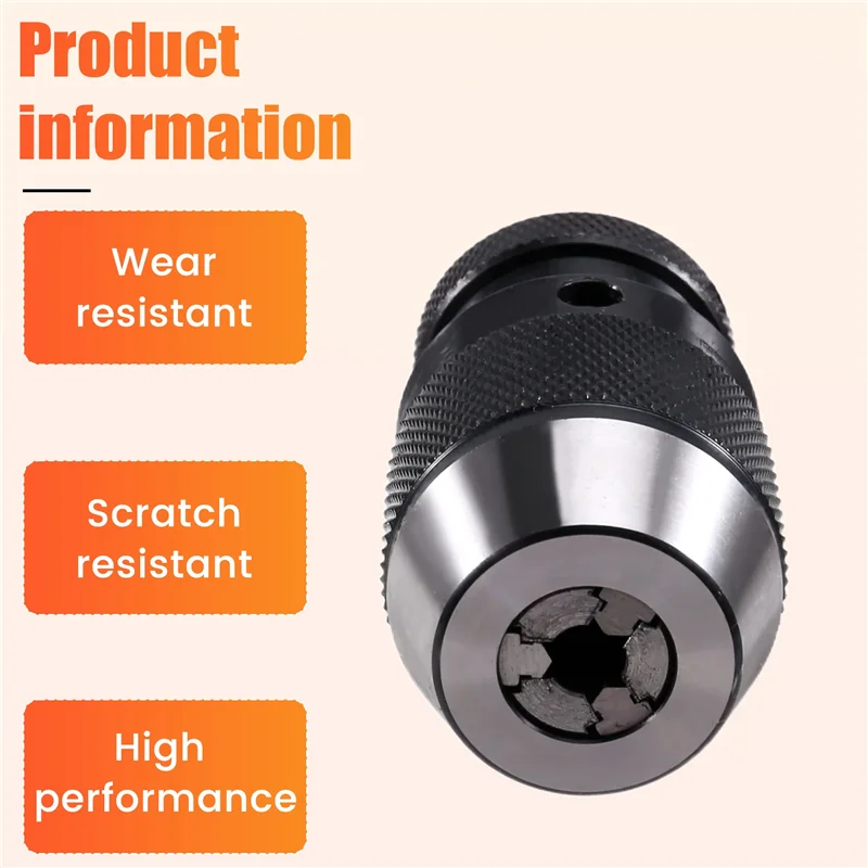 

AT02-B10 0.5-6MM Automatic Drill Chuck Self-Tightening Drill Chuck Collet Tool Holder Bracket Tool