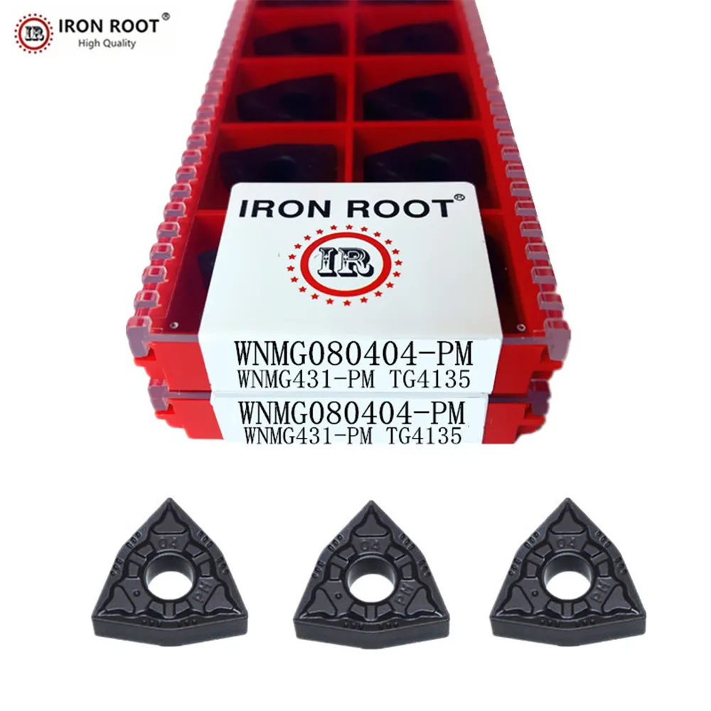 IRON ROOT CNC Lathe Turning Tool Carbide Turning Insert  WNMG080404,WNMG080408,080412,MS,PM,TG4135 For MWLNR /L Tool Holder