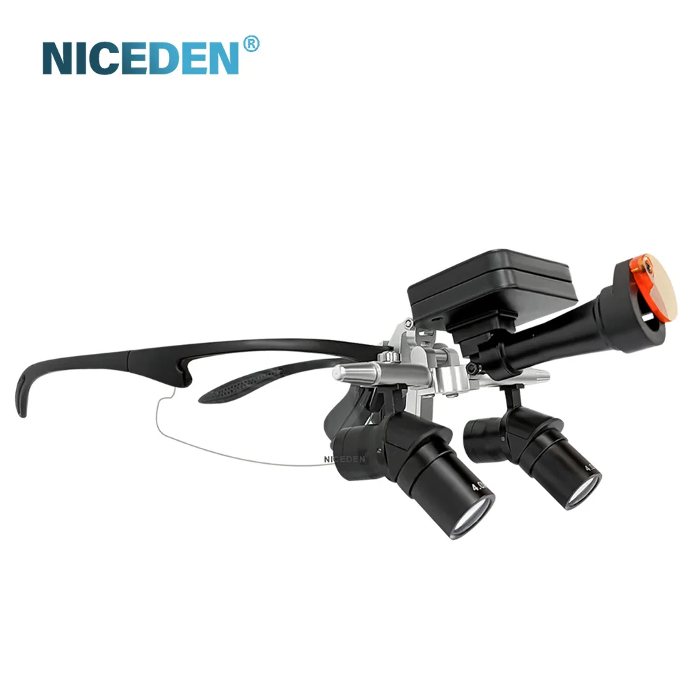 4X5X6X Dental Ergo Lupen 48 ° Ergo optische Lupen für Oralchirurgie, Ergo Flip-Up-Lupen, einstellbarer Arbeitsabstand, Zahnmedizinisches Werkzeug