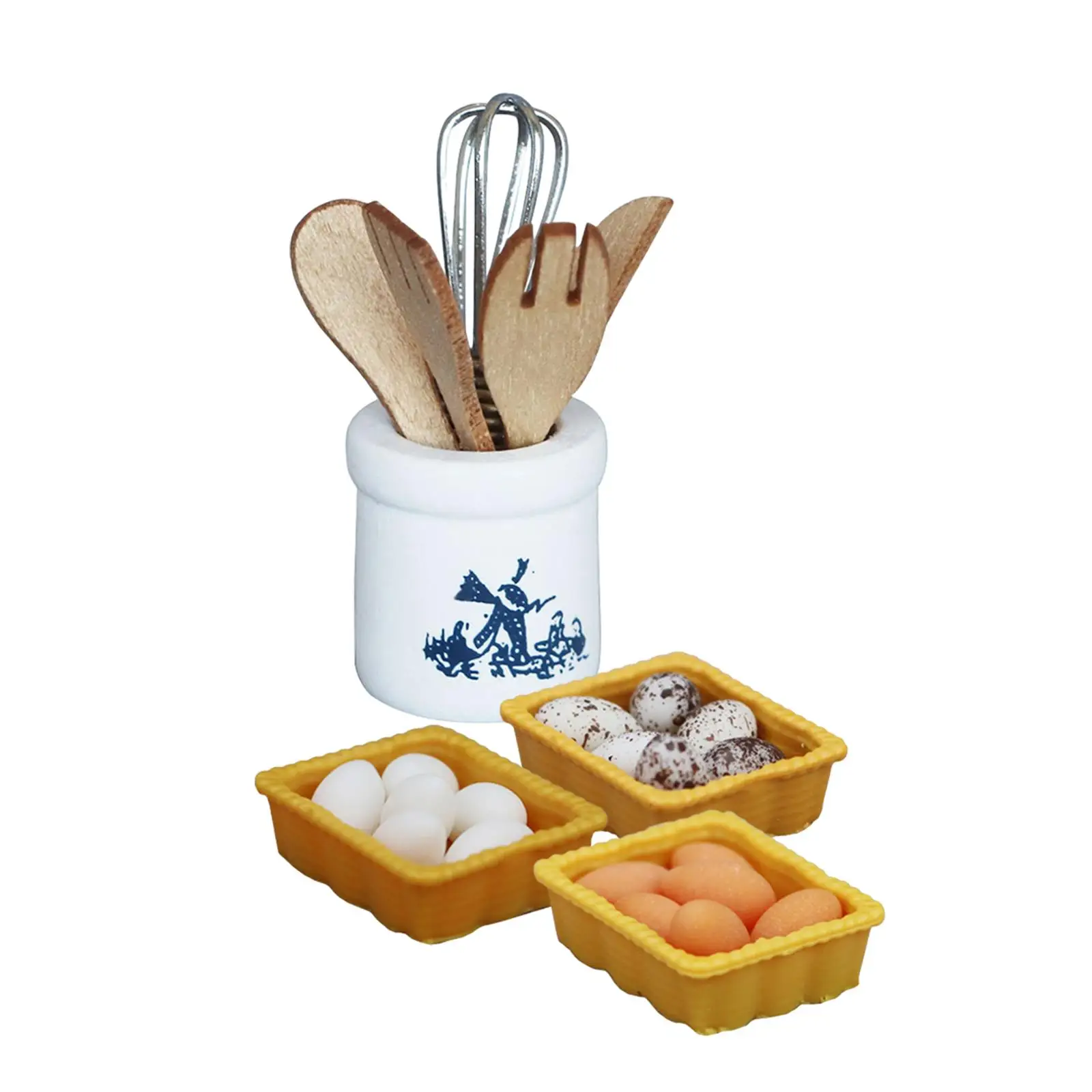 

Dollhouse Kitchen Utensils BJD Doll Parts Ornament Birthday Gifts Pretend Play Simulation Kids Toy Model Doll House Decorations