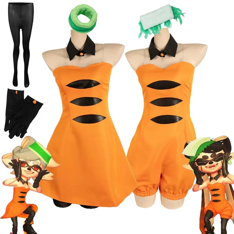 

Callie Marie Косплей Игра Splatooning Косплей Фантазия Костюм Маскировка Для Девочек Женщин Взрослых Шляпа Хэллоуин Карнавальный Костюм Партии