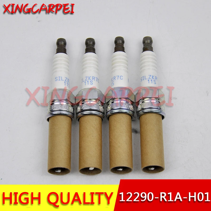 4 unidades 12290-r1a-h01 SILZKR7C11S 92932 bujía para Crider Jade Odyssey Accord Civic SILZKR7C-11S 12290-R40-A01 velas de encendido