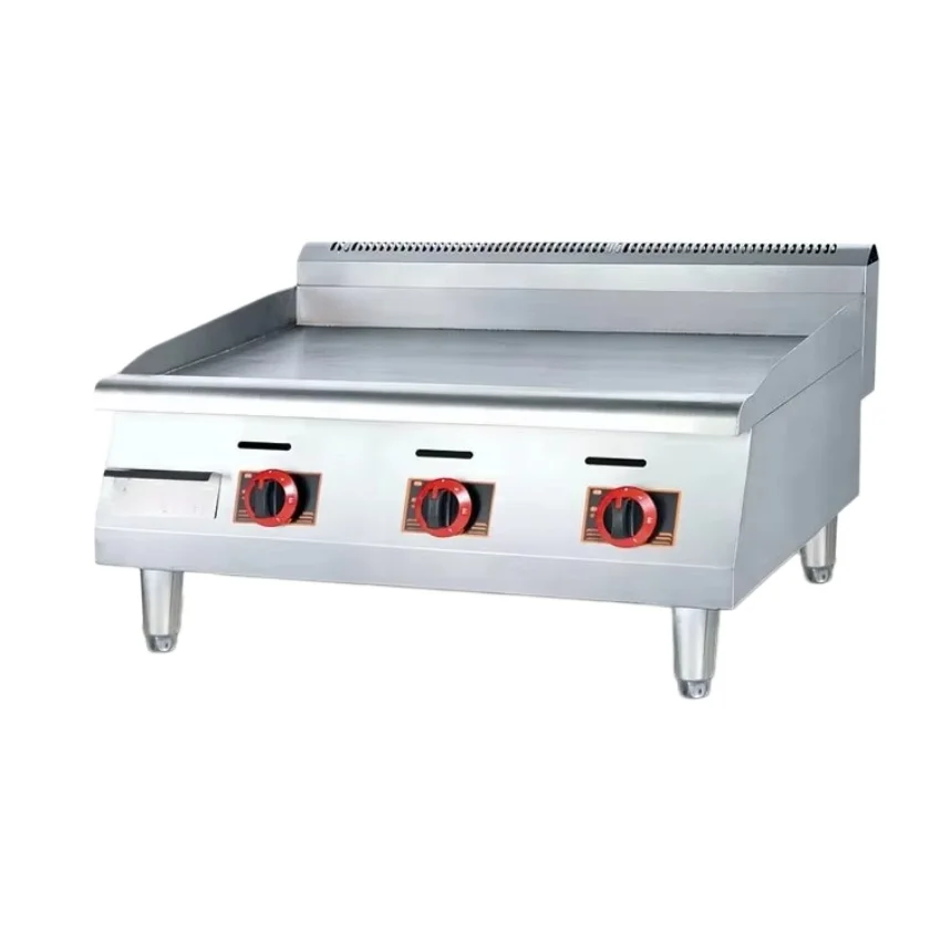 

Stainless Steel Fast Food Gas Griddle Portable Industrial Kitchen Equipment for Kitchen Hotels and Restaurants
