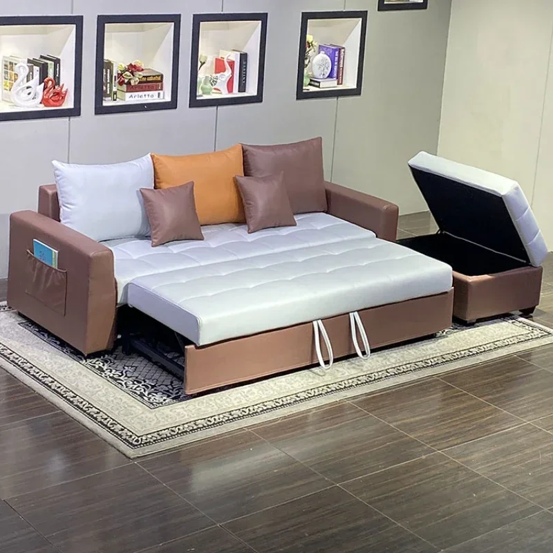 

Technology cloth small unit multifunctional foldable, living room, foldable dual-purpose sofa bed